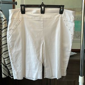 INC White shorts size 16 elastic waist.